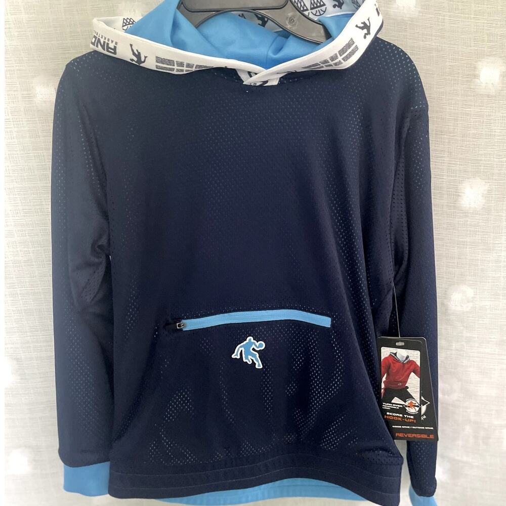 And1 Boys Reversible Active Pullover Hoodie, Size 8 Medium
